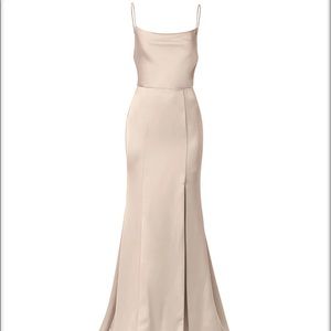 BRAND NEW -Amsale Chloe Champagne Bridesmaid Dress